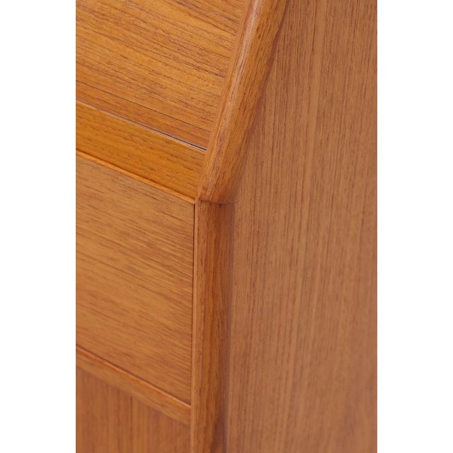 Mid-Century Danish Secretary in Teak by Bernhard Petersen For Sale - Image 17 of 18
