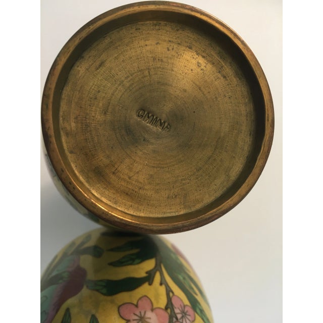 Chinese Cloisonn� Vases- a Pair For Sale - Image 4 of 6