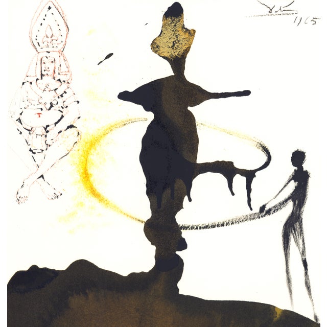 Color lithograph "Filiae Herodiadis Saltatio" (The Dance of Herodias' Daughter, Matthew 14:6) from Salvador Dalí's...
