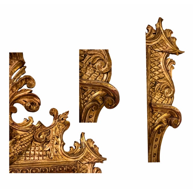 French 18th Century Giltwood Cherub Mirror C. 1790 For Sale - Image 4 of 10