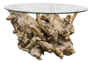 Mid 20th Century Burlwood Vintage Coffee Table