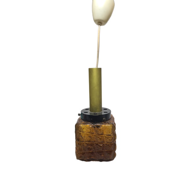 Vintage Figurative Glass Hanging Lamp, Poland, 1970s For Sale - Image 9 of 10