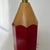 1970s Vintage Red Lightolier Wood Pencil Lamp For Sale - Image 5 of 11
