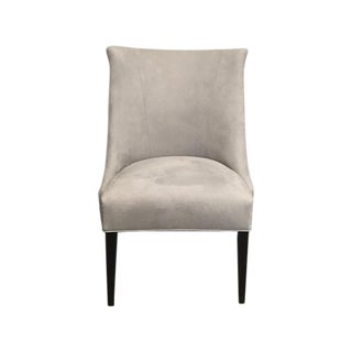 Vintage Chair With Donghia Gray Ultrasuede For Sale