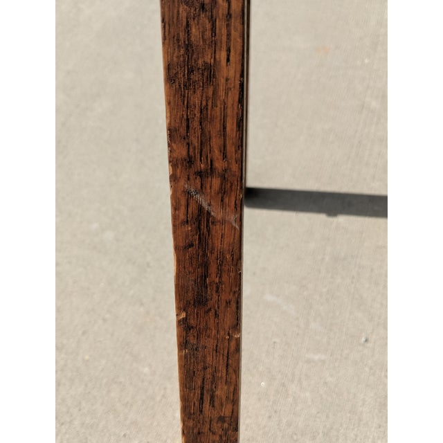 Vintage Mid Century Modern Wooden Upholstered Arm Chair Desk Chair For Sale In Charlotte - Image 6 of 11