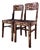 Mid 20th Century Chinese Lacquered Mother of Pearl Chair Set For Sale