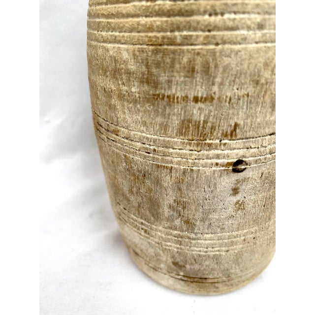 Rustic Bleached Wood Vase/Jug For Sale In Dallas - Image 6 of 11