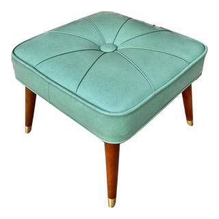 Vintage Mid Century Modern Footstool by Babcock Phillips Furniture For Sale