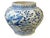 Superb vintage Ming dynasty style chinoiserie Blue and White Vase decorated with peach blossoms ,birds ,lotus etc... ..14"...