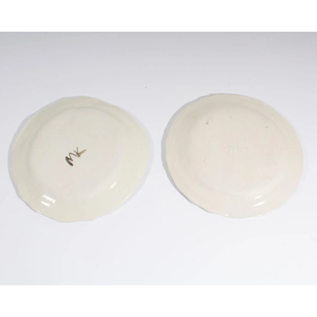 White Studio Pottery Postmodern Plates Signed by Artist Madeline Kaczmarczyk For Sale - Image 8 of 10