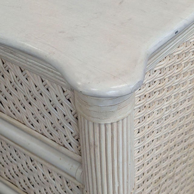 Wood Vintage Lexington Furniture Three Drawer Bachelor Chest/Nightstand For Sale - Image 7 of 9