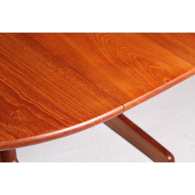 Mid-Century Danish Teak Extending Dining Table, 1960s For Sale - Image 9 of 13