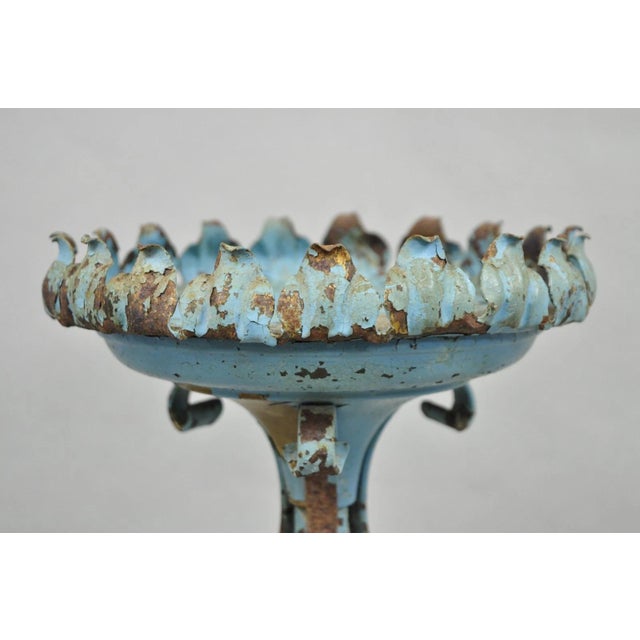 Antique Gothic Renaissance Wrought Iron Italian Candle Holder Candelabra - Pair For Sale - Image 9 of 14