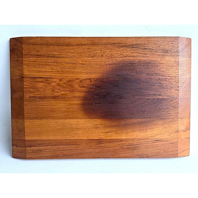 1960s Danish Teak Wood Carving/Charcuterie Board by Esa Denmark For Sale - Image 15 of 16