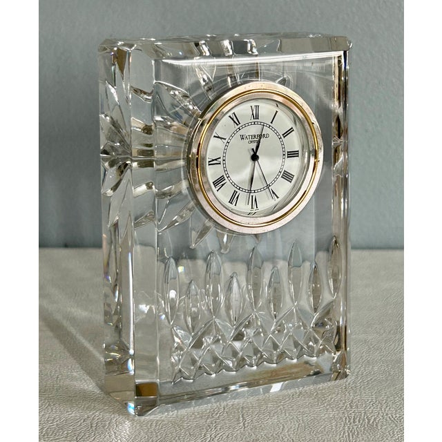 Vtg. Waterford Crystal Lismore Desk Table Vanity Clock For Sale In Philadelphia - Image 6 of 11
