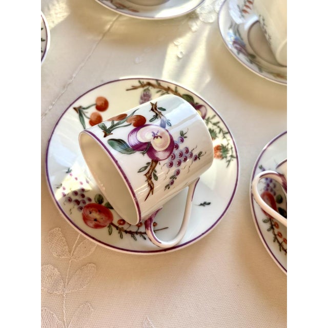 Coffee Cups and Saucers from Mennecy‑Villeroy, Set of 18 For Sale - Image 12 of 18