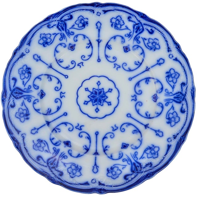 Add a touch of Early-English glam and a timeless vibe with this stunning antique decorative plate. It is meticulously...