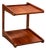 Geraldo De Barros for Hobjeto Bar Cart / Side Table in Brazilian Hardwood, Brazil, 1970s For Sale