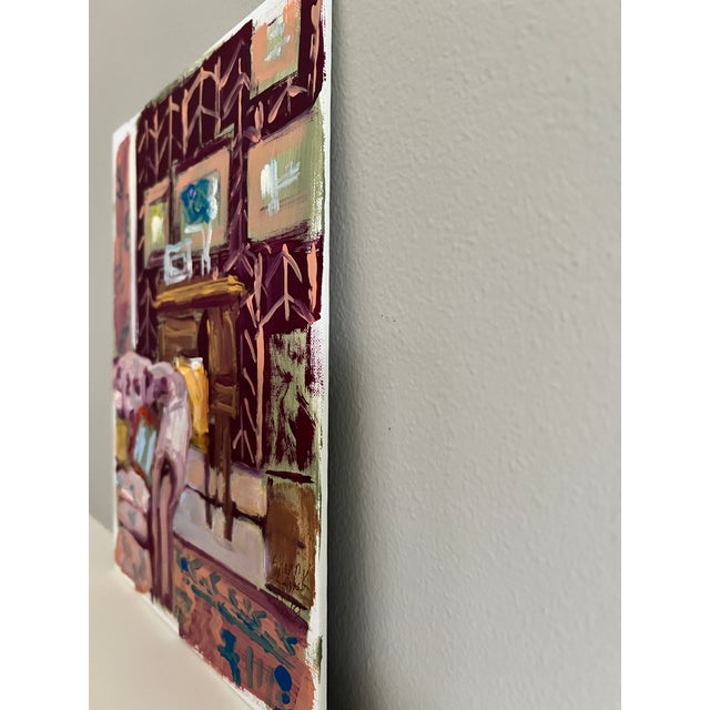 Original Artwork Painting of Interior Scene "Chesterfield" by Shann Spishak For Sale In Seattle - Image 6 of 7