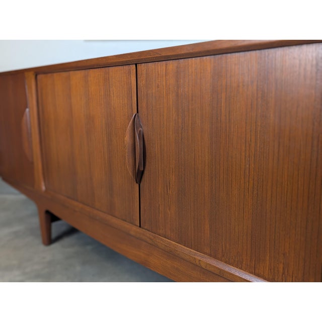 1950s Mid Century Danish Modern Teak Sideboard by Johannes Andersen for Uldum, Attributed For Sale In Los Angeles - Image 6 of 14
