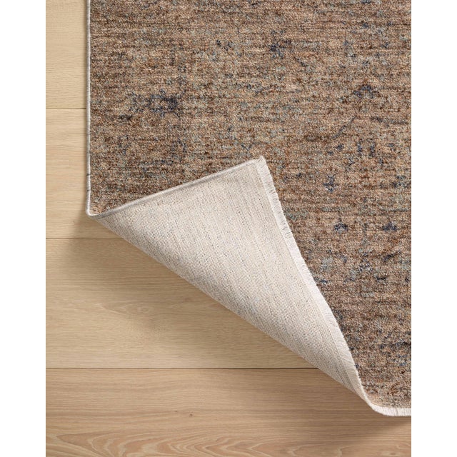 2020s Angela Rose x Loloi Blake Rug Taupe / Blue 5'-3" x 5'-3" Round Area Rug For Sale - Image 5 of 7