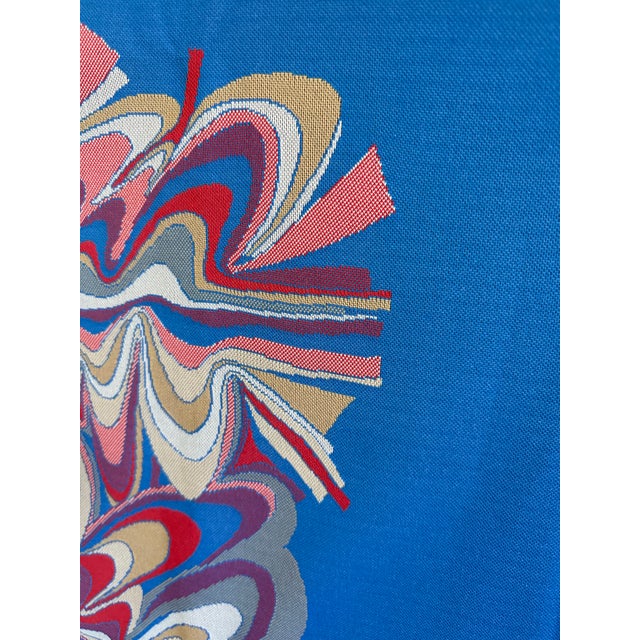 Abstract Abstract Psychedelic 1960's-1970's Textile Tapestry For Sale - Image 3 of 6