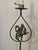 Swedish Grace Floor Candelabra in Wrought Iron with Goddess Diana, 1920s For Sale - Image 3 of 8
