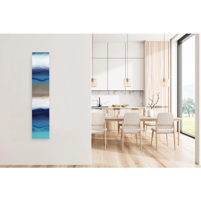 Beige Mediterranean Waters 5 - Abstract Artwork With Texture, Resin Original Artwork by Nichole McDaniel For Sale - Image 8 of 9