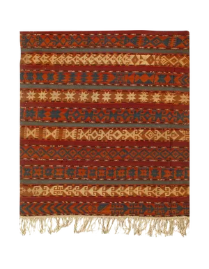 Turkish Kilim Rug-4'10" X 5'8"