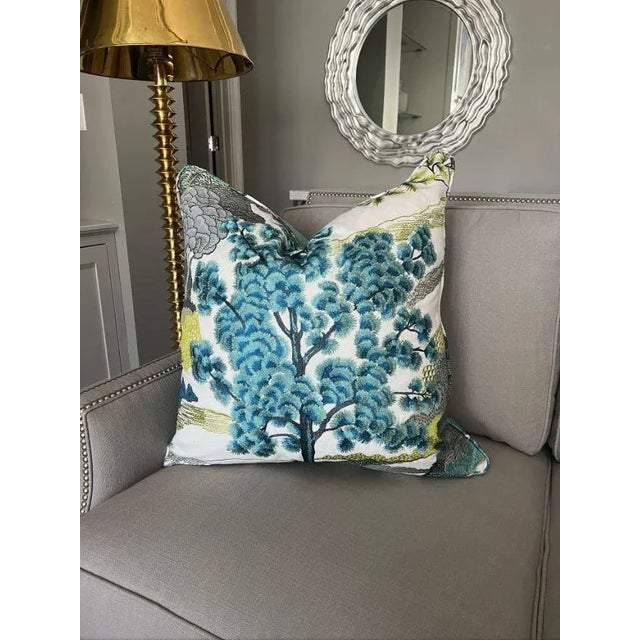 Thibaut Daintree Bluemoon Decorative Accent Throw Pillows a Pair