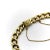 Metal 14K Gold Edwardian Graduated Curb Link Bracelet with Ruby, Diamond & Sapphire For Sale - Image 7 of 7