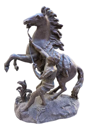 Frightened Horse, Large Bronze Sculpture, 20th Century