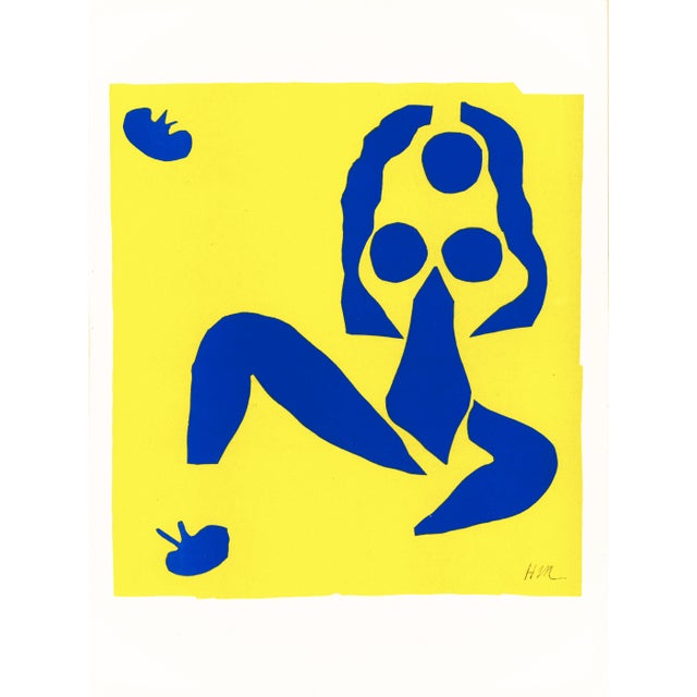 1958 Lithograph "Nu Bleu Iv" (Blue Nude Iv) After Henri Matisse For Sale