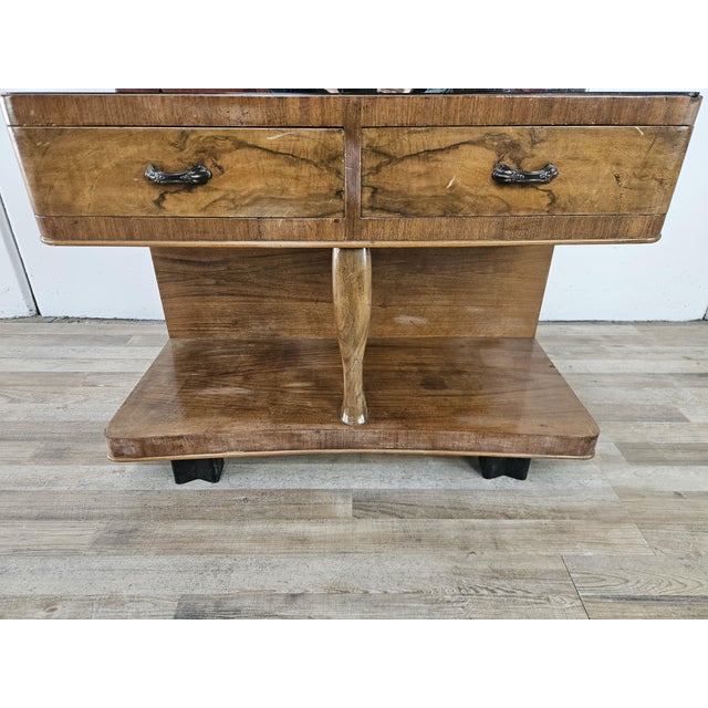 Art Deco Dressing Table with Mirror and Drawers, 1940 For Sale - Image 15 of 18