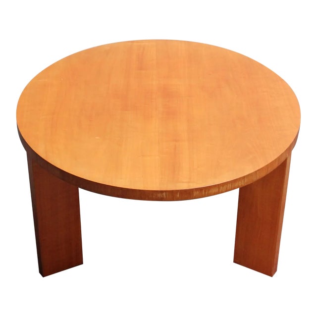 French Moderne "Table Basse" Low Accent Table in Ash by Jacques Quinet For Sale