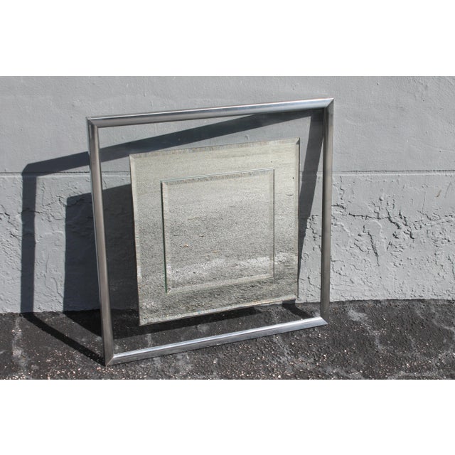 Modern 1960's Modern Wall Mirror For Sale - Image 3 of 12