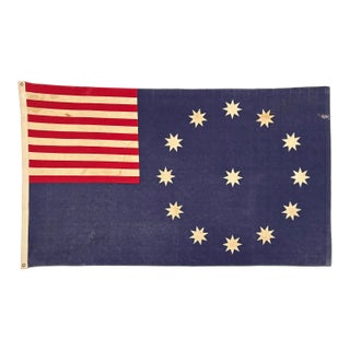 Vintage Cotton American Easton Flag For Sale