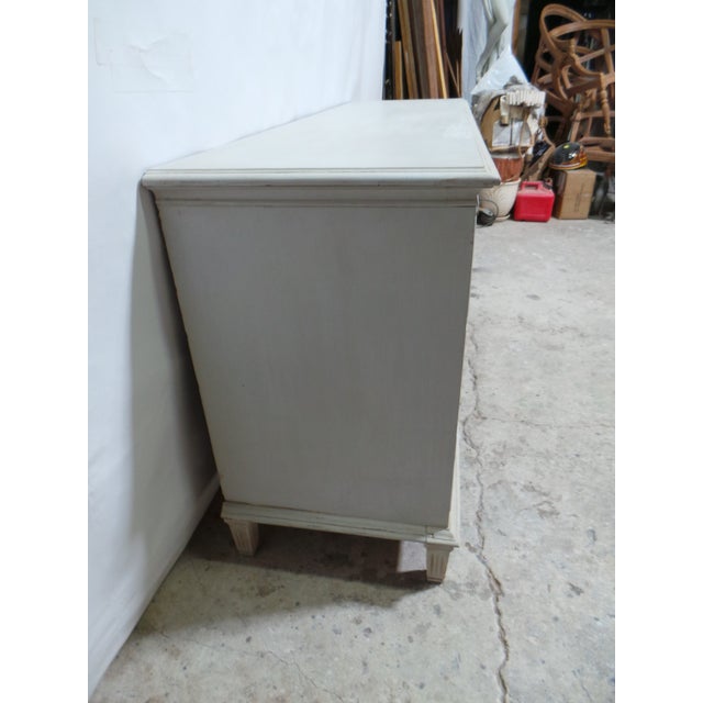 1960s Gustavian Style 8 Drawer Dresser For Sale - Image 5 of 9