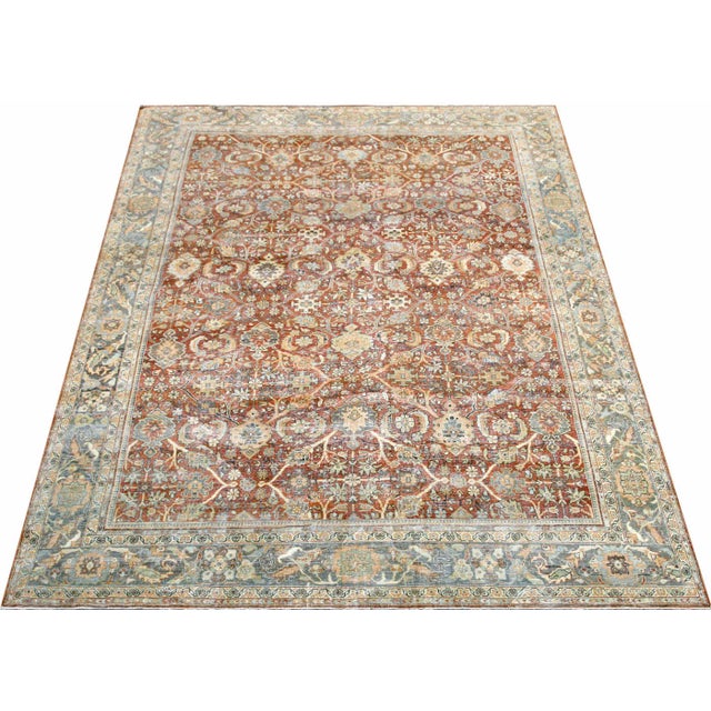 1960s 1960s Persian Mahal Rug For Sale - Image 5 of 6