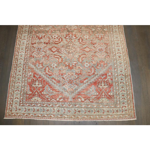 Soft Brown Field Malayer Accent Rug no. j5248 For Sale - Image 4 of 8
