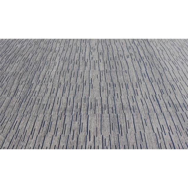 Keivan Woven Arts Large Modern Moroccan Rug in Minimalist Design 9'10 X 14'1 For Sale - Image 10 of 12
