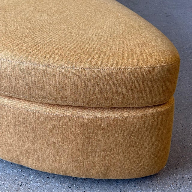 Textile Serpentine Wave Sofa by Vladimir Kagan for American Leather For Sale - Image 7 of 12