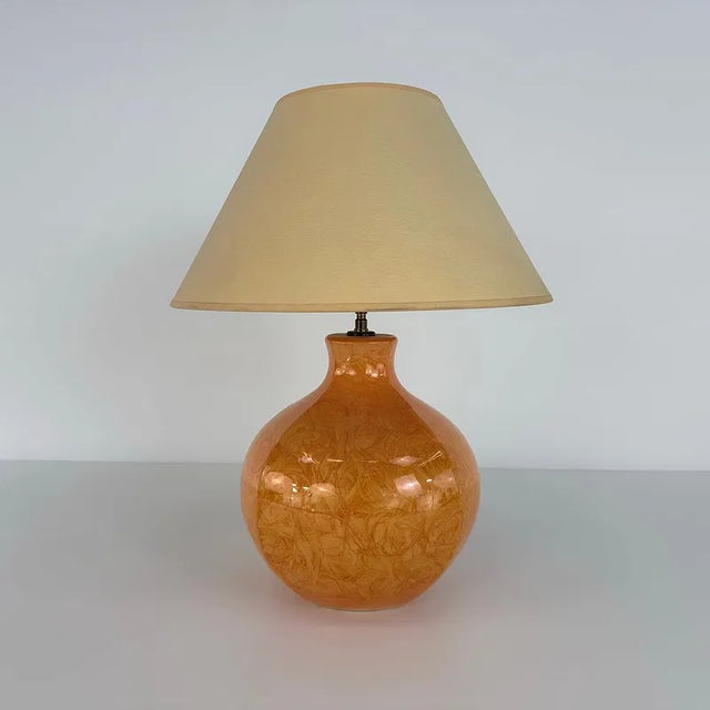 A beautiful and rare vintage table lamp by Robert Kostka, the celebrated French ceramic designer. Made in France in the...