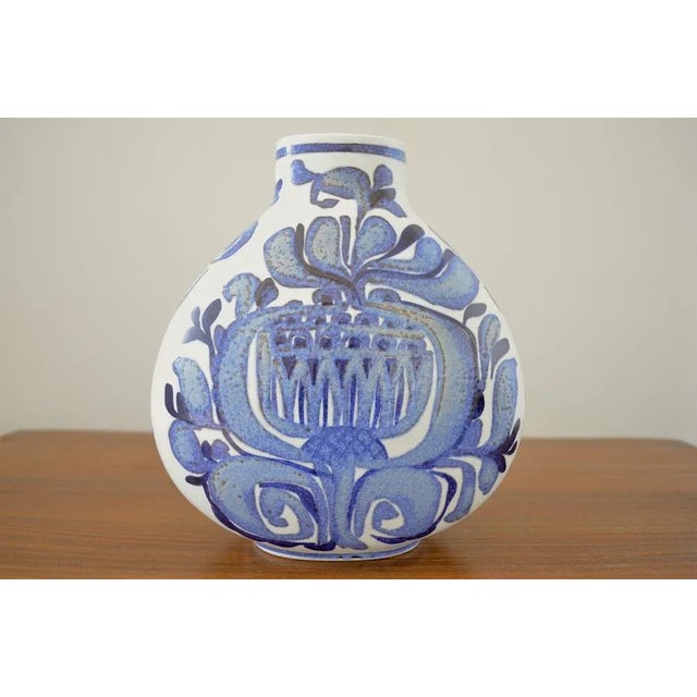 Fajance vase from the 1960s The design comes from the Danish Kari Christensen for Royal Coppenhagen - very high quality...