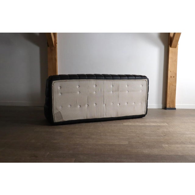 Kashima Three Seater Sofa in Black Leather by Michel Ducaroy for Ligne Roset, 1970s For Sale - Image 12 of 15