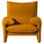 Mid-Century Modern Maralunga Armchair in Fabric, Italy For Sale - Image 10 of 10