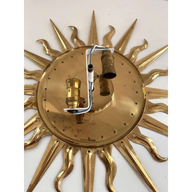 Mid-Century Modern Flush Mount in Brass from Vereinigte Werkstätten, 1970s For Sale - Image 12 of 14