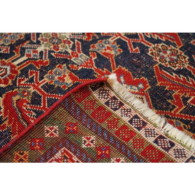 Late 18th Century Antique Qashqai Rug 3'8'' x 7'7'' For Sale - Image 10 of 10
