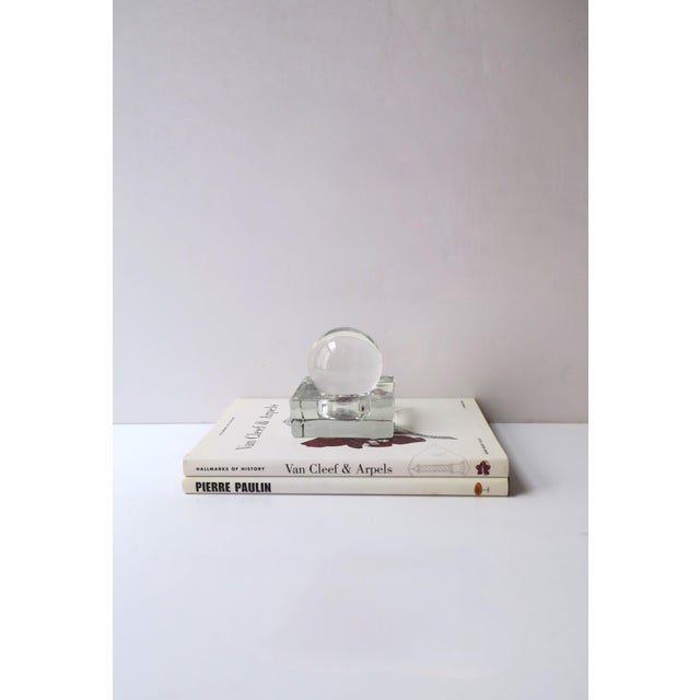 Transparent Glass Sphere For Sale - Image 8 of 10