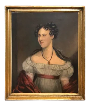 Early 19th Century American Classical Portrait of a Lady